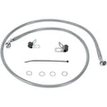 Drag Specialties Front Brake Line - Clear-Coated Stainless Steel | 660310