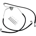 Drag Specialties Front Brake Line FL 08-13 Black | 620085-BLK