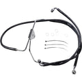 Drag Specialties +2" Brake Line - Front - Black Vinyl - 08-13FLT | 620085-2BLK