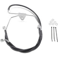 Drag Specialties +2" Brake Line - Front - Black Vinyl - Flh 96-07 | 660411-2BLK