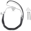 Drag Specialties +4" Brake Line - Front - Black Vinyl - Flh 96-07 | 660411-4BLK