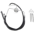 Drag Specialties +2" Brake Line - Front - Black Vinyl - FLHR94-07 | 644410-2BLK