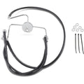 Drag Specialties +8" Brake Line - Front - Black Vinyl - FLHR96-07 | 644410-8BLK