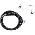 Drag Specialties +2" Brake Line - Front - Black Vinyl - 04-10XL | 660310-2BLK