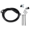 Drag Specialties +4" Brake Line - Black Vinyl - Front - 99-07FXST | 640210-4BLK