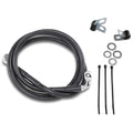 Drag Specialties +6" Brake Line - Front - Black Vinyl - 95-99FXD | 640113-6BLK