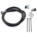 Drag Specialties +8" Brake Line - Front - Black Vinyl - 95-99FXD | 640113-8BLK