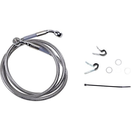 Drag Specialties +6" Brake Line - Front - Stainless Steel - XL04-10 | 660310-6