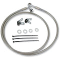 Drag Specialties +2" Brake Line - Front - Stainless Steel | 640115-2