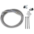 Drag Specialties +6" Brake Line - Front - Stainless Steel | 640115-6