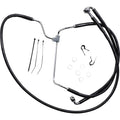 Drag Specialties +8" Brake Line - Front - Black Vinyl - 14-17FLHT | 614085-8BLK