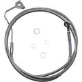 Drag Specialties +4" Brake Line Front Stainless Steel 14-5FL W/ABS | 614220-4