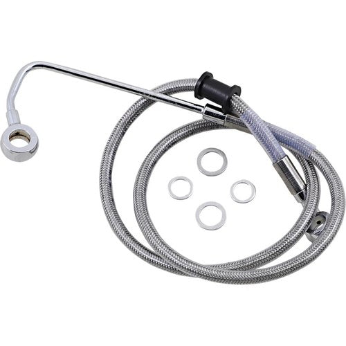 Drag Specialties Brake Line - 15-17 Softail - Stainless Steel +2" | 618302-2