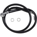 Drag Specialties Brake Line - 18- Softail - Black +6" | 618620-6BLK