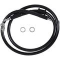 Drag Specialties Brake Line - 18- Softail - Black +10" | 618620-10BLK