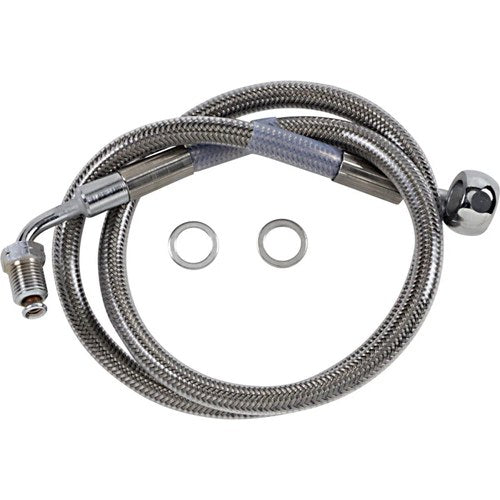 Drag Specialties Brake Line - 18- Softail - Stainless Steel +6" | 618601-6