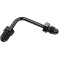 Goodridge Tube Adapter - 90 Degree - Short - Black | P690-03BK
