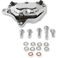 Hawg Halters 4-Piston Front Brake Caliper - Chrome - Flsts | FKHSCC100