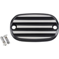 Joker Machine Master Cylinder Cover - Finned - Black/Silver | 08-01-2