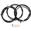 LA Choppers Brake Lines - Black - 15-17 14+FL ABS | LA-8052B16B