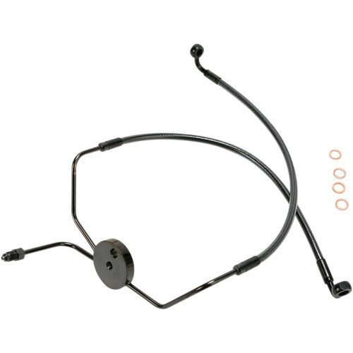 Magnum Black Pearl Front Brake Line - Non-ABS - Lower - 94-07FLH | 47005