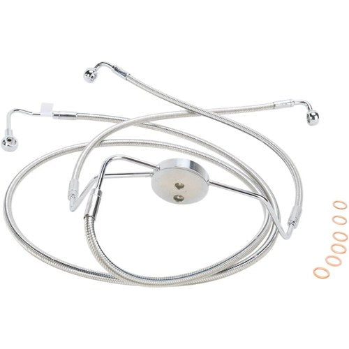 Magnum Lower Brake Line - ABS - Polished Stainless - Touring | 57010