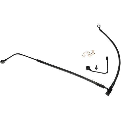 Magnum Lower Brake Line - ABS - Black Pearl - Dyna | AS47004