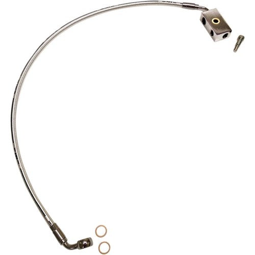 Magnum Lower Brake Line - ABS - Sterling Chromite II - Softail | AS37027