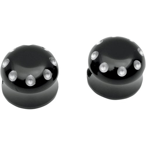 Covingtons Axle Caps - Black - Flst | C0011-B