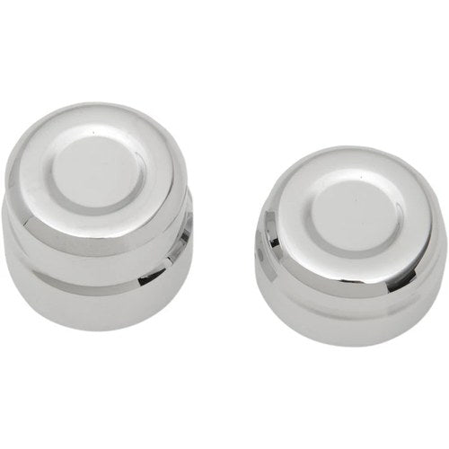 Drag Specialties Axle Caps - Rear - Chrome - XL | 0214-0832