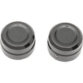 Drag Specialties Axle Caps - Front - Black - XL | 0214-0831