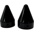 LA Choppers Axle Caps - Black - Spike | LA-7811-00B