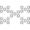 James Gasket Upper Pushrod Quad Seal - 25 Pack | 11118