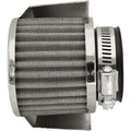 Emgo Clamp-On Pod Air Filter - 45mm with Cover (Chrome) 12-55780