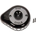 S&S Cycle Cover Air Cleaner Mini Tear-Drop (Black) 170-0366