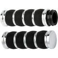 Arlen Ness Chrome Ring Leader Grips for Cable | 07-312