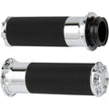 Arlen Ness Chrome Beveled Grips for Cable | 07-330