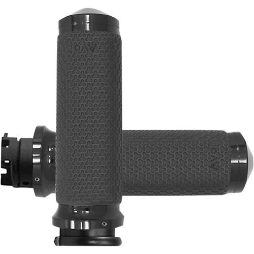 Avon Grips Black Medium Memory Foam Grips for Indian Scout | IN-S-MF-63A-AN