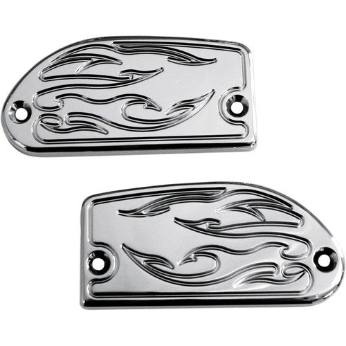 Baron Chrome Flame Master Cylinder Cover for Yamaha | BA-7629-03