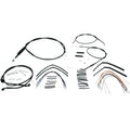 Burly Brand Complete Black Vinyl Handlebar Cable/Brake Line Kit | B30-1002