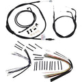 Burly Brand Complete Black Vinyl Handlebar Cable/Brake Line Kit | B30-1010