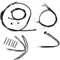 Burly Brand Complete Black Vinyl Handlebar Cable/Brake Line Kit | B30-1108
