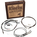 Burly Brand Complete Black Vinyl Handlebar Cable/Brake Line Kit | B30-1125