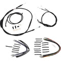 Burly Brand Black Vinyl Jail Bar Cable Kit For 14" Handlebars | B30-1148