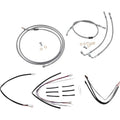 Burly Brand Complete Stainless Braided Handlebar Cable/Brake Line Kit | B30-1155