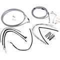 Burly Brand Complete Stainless Braided Handlebar Cable/Brake Line Kit | B30-1161