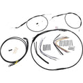Burly Brand Black Vinyl Jail Bar Cable Kit For 14" Handlebars | B30-1191