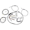 Burly Brand Complete Black Vinyl Handlebar Cable/Brake Line Kit | B30-1199