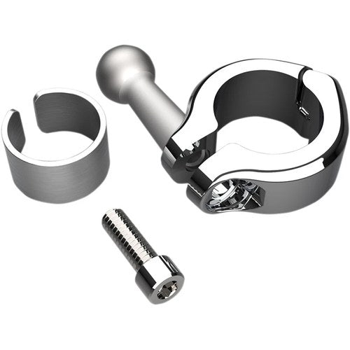 Ciro Chrome Aluminum Clamp Mount for 7/8" - 1" Handlebars | 50128