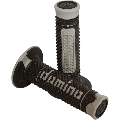 Domino Black/Gray Diamonte Dual Compound Grips | A26041C5240